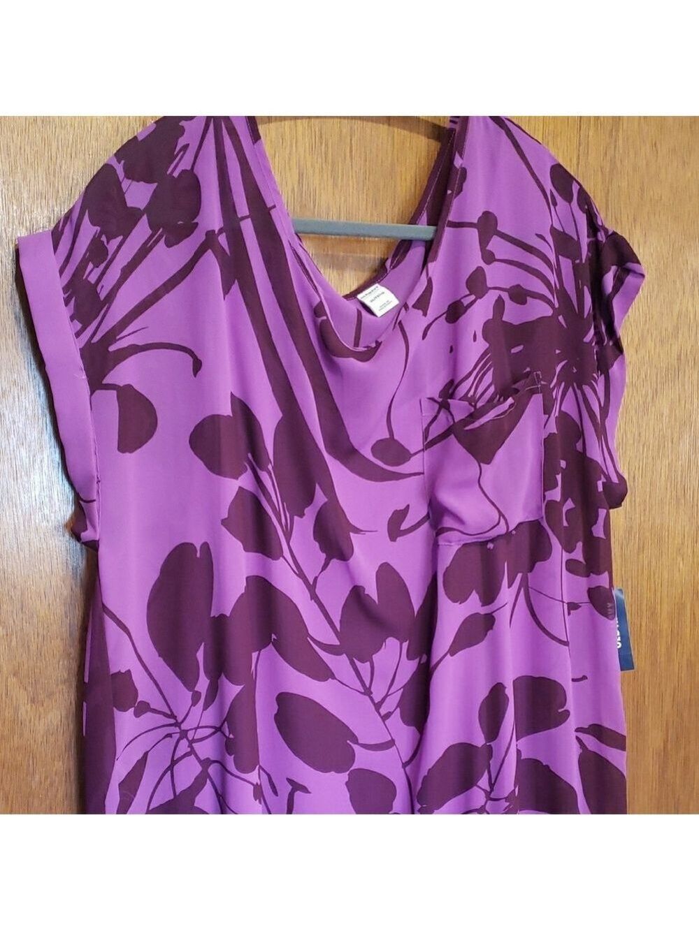 Old Navy Purple Floral Print Shift Dress - Picture 2 of 13